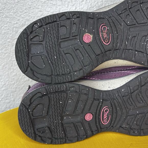 Chaco Sneakers Rum Raisin Canvas Low Top Lace Hiking Shoes Trainers Womens 7.5 - Picture 10 of 16